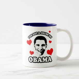 Tasse 2 Couleurs J'ai un écrasement sur Obama