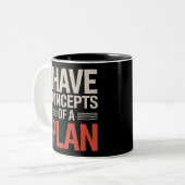 Tasse 2 Couleurs J'ai une conception d'un plan (Devant gauche)