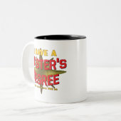 Tasse 2 Couleurs J'ai une maîtrise ! (Devant gauche)