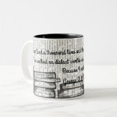 Tasse 2 Couleurs J'ai vécu mille vies (Devant gauche)