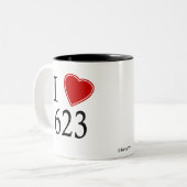 Tasse 2 Couleurs J'aime 623 Phoenix (Devant gauche)