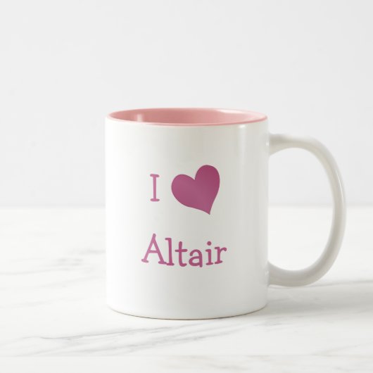 Tasse 2 Couleurs J'aime Altair (Droit)