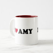 TASSE 2 COULEURS J'AIME AMY (Devant gauche)