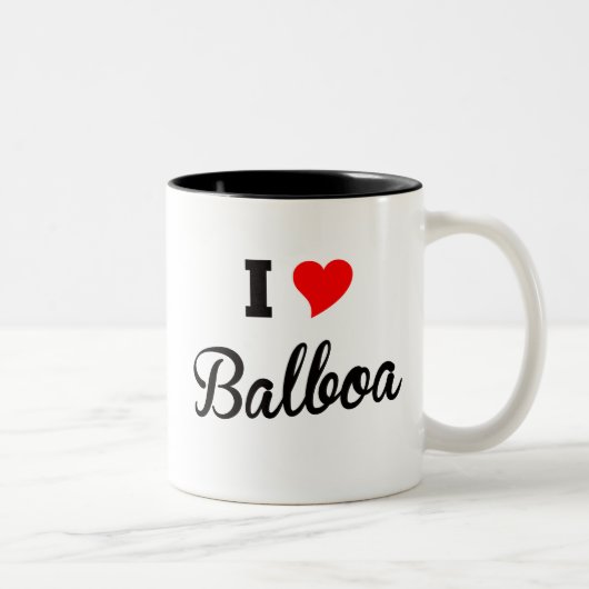 Tasse 2 Couleurs J'aime Balboa polaire (Droit)