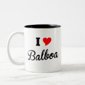 Tasse 2 Couleurs J'aime Balboa polaire (Gauche)