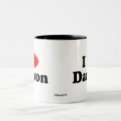 Tasse 2 Couleurs J'aime Damon (Centre)