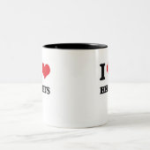 Tasse 2 Couleurs J'aime des betteraves (Centre)