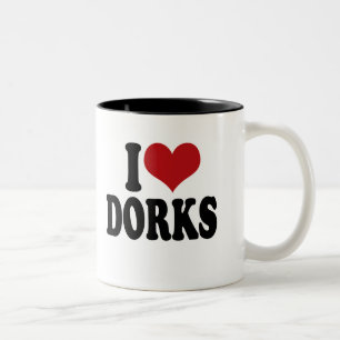Tasse 2 Couleurs J'aime des dorks