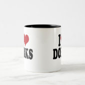 Tasse 2 Couleurs J'aime des dorks (Centre)