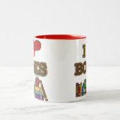 Tasse 2 Couleurs J'aime des livres (Centre)