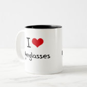 Tasse 2 Couleurs J'aime des lunettes (Devant gauche)