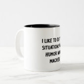 Tasse 2 Couleurs J'aime diffuser des situations (Devant gauche)