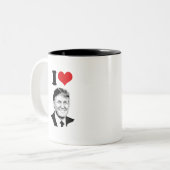 Tasse 2 Couleurs J'aime Donald Trump (Devant gauche)