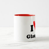 Tasse 2 Couleurs J'aime Glasgow (Centre)