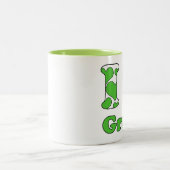 Tasse 2 Couleurs J'aime Green (Centre)