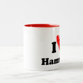 Tasse 2 Couleurs J'aime Hamsters (Centre)