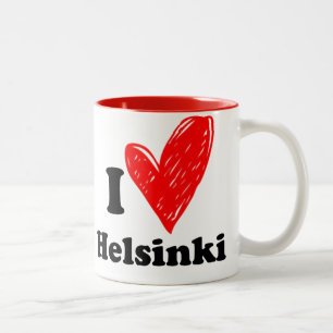 Tasse 2 Couleurs J'aime Helsinki