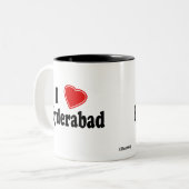 Tasse 2 Couleurs J'aime Hyderabad (Devant gauche)