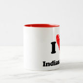 Tasse 2 Couleurs J'aime Indianapolis (Centre)