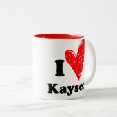Tasse 2 Couleurs J'aime Kayseri (Devant droit)