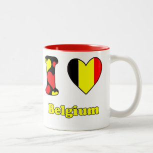 Tasse 2 Couleurs J'aime la Belgique