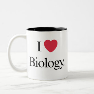 Tasse 2 Couleurs J'aime la biologie
