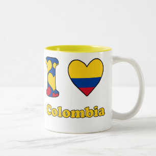 Tasse 2 Couleurs J'aime la Colombie