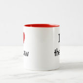 Tasse 2 Couleurs J'aime la loi - Drôle avocat citant (Centre)