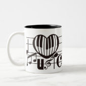 TASSE 2 COULEURS J'AIME LA MUSIQUE (Gauche)