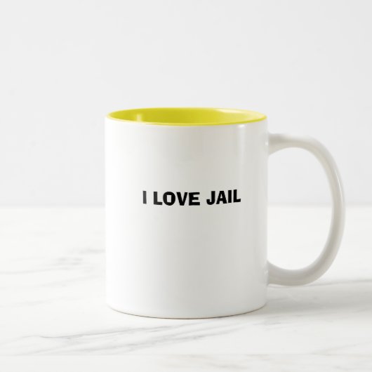 TASSE 2 COULEURS J'AIME LA PRISON (Droit)
