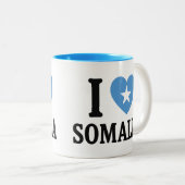 Tasse 2 Couleurs J'aime la Somalie (Devant droit)