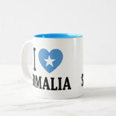 Tasse 2 Couleurs J'aime la Somalie (Devant gauche)