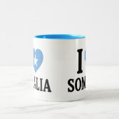 Tasse 2 Couleurs J'aime la Somalie (Centre)