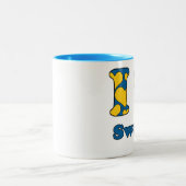 Tasse 2 Couleurs J'aime la Suède (Centre)