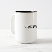 Tasse 2 Couleurs J'aime l'Australie (Devant gauche)