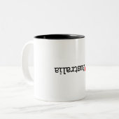Tasse 2 Couleurs J'aime l'Australie (Devant gauche)