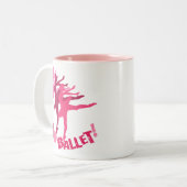 Tasse 2 Couleurs J'aime le ballet (Devant gauche)