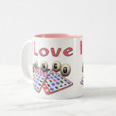 Tasse 2 Couleurs J'aime le bingo-test (Devant gauche)