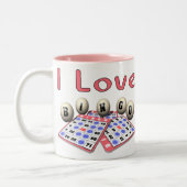 Tasse 2 Couleurs J'aime le bingo-test (Gauche)