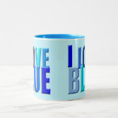 Tasse 2 Couleurs J'aime le bleu (Centre)