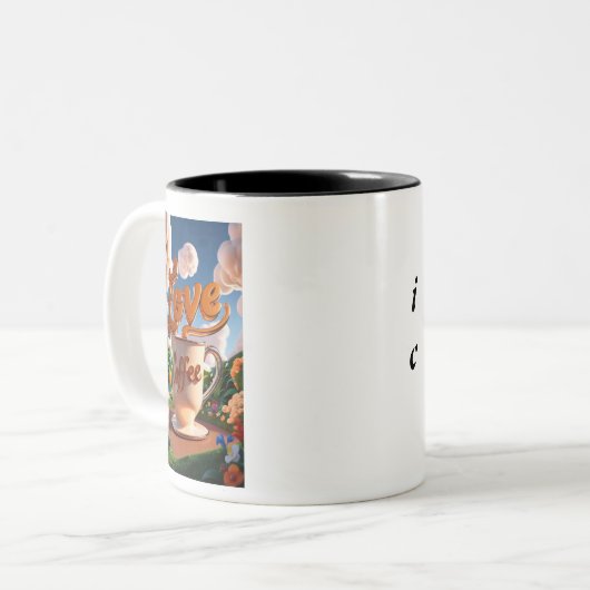 Tasse 2 Couleurs j'aime le café (Devant gauche)