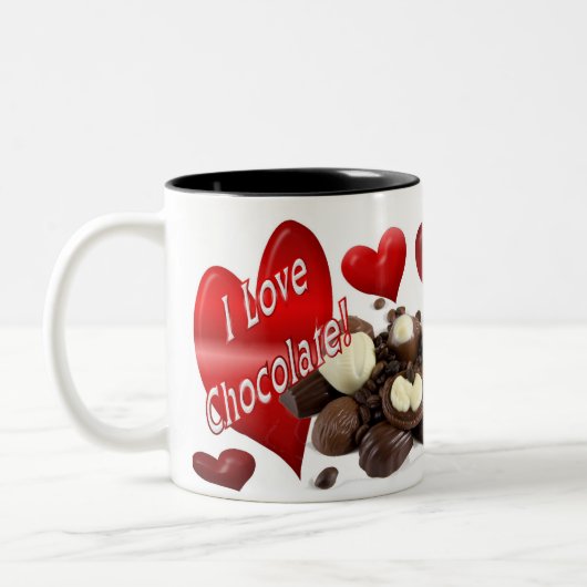Tasse 2 Couleurs J'aime le chocolat (Gauche)