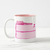 Tasse 2 Couleurs J'aime le gâteau (Gauche)