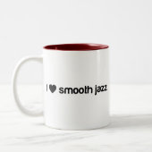 Tasse 2 Couleurs J'aime le jazz doux (Gauche)