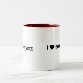 Tasse 2 Couleurs J'aime le jazz doux (Centre)
