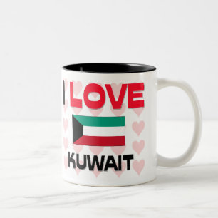 Tasse 2 Couleurs J'aime le Kowéit