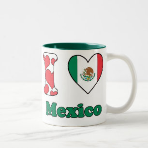 Tasse 2 Couleurs J'aime le Mexique