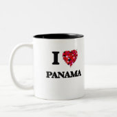 Tasse 2 Couleurs J'aime le Panama (Gauche)