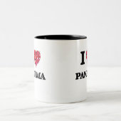 Tasse 2 Couleurs J'aime le Panama (Centre)