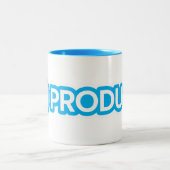 Tasse 2 Couleurs J'aime le produit et le café (Centre)